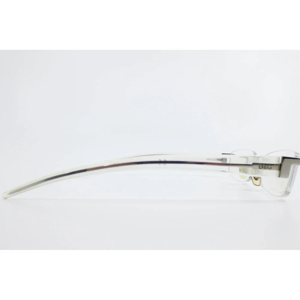 D&G Dolce & Gabbana 4128 H66 Silver Clear Rimless Eyeglasses Frames 51-16-135